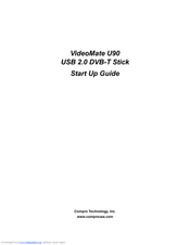 COMPRO U90 - START UP GUIDE Manual