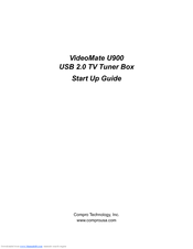 COMPRO VideoMate U900 Manual
