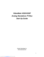 COMPRO VideoMate V220 Manual