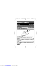 User manual Hamilton Beach 25504 (English - 2 pages)