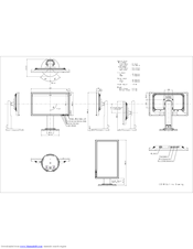 NEC MULTISYNC E201W Outline Drawing