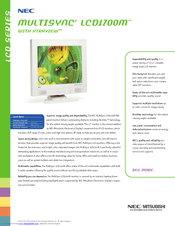 NEC MultiSync LCD1700M Specifications