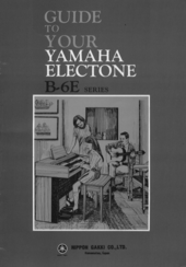 Yamaha Electone B-6E series Playing Manual