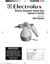 ELECTROLUX 350 STEAMER HAND GUN Owner's Manual