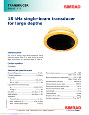 SIMRAD 18-11 -  REV C Datasheet