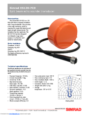 SIMRAD ES120-7CD -  REV A Datasheet