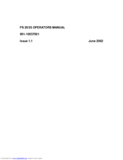 SIMRAD FS20 Operator's Manual
