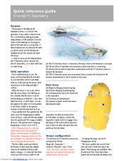 SIMRAD PI GEOMETRY - QUICK REFERENCE GUIDE REV B Quick Reference Manual
