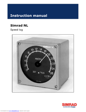 SIMRAD NL - SPEED LOG REV C Instruction Manual