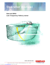 SIMRAD SP60 - REV D Operator's Manual