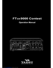 YAESU FTDX-9000 Contest Operation Manual