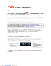 YAESU PEP2000 - UPDATE V0150 AND V11.53 Update Manual
