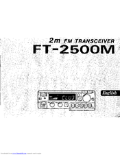 YAESU FT-2500M Instruction Manual