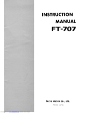 YAESU FT-727 Instruction Manual
