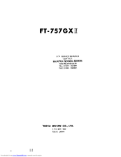 ft 757gx manual