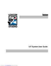 LEXICON CORE-32 User Manual