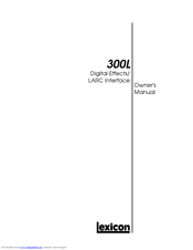 LEXICON 300L - Owner's Manual