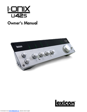 LEXICON I-ONIX U22 Owner's Manual