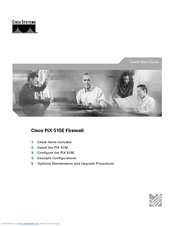 Cisco 515E - PIX Restricted Bundle Quick Start Manual
