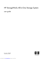 HP AK373A - StorageWorks All-in-One Storage System 1200r 5.4TB SAS Model NAS Server User Manual