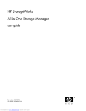HP All-in-One Storage Manager User Manual