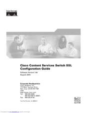Cisco 11503 - CSS Content Services Switch Configuration Manual