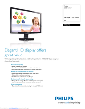 Philips 190E2FB Specifications