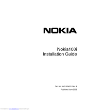 Nokia 100i Installation Manual