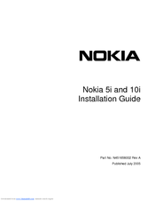 Nokia 10i Installation Manual