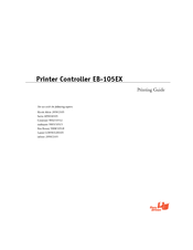 Ricoh 411402 - EFI Fiery EB-105EX Controller Printing Manual
