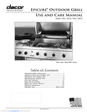 Dacor Epicure OBS36 Epicure OBS52 Use And Care Manual