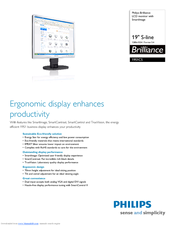 Philips Brilliance 19S1CS Specifications