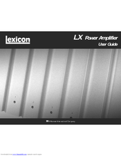 LEXICON LX-5 User Manual