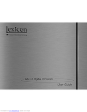 LEXICON MC-12 - REV 1 User Manual