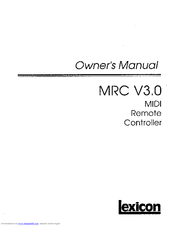 LEXICON MRC V3.0 Manual