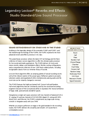 LEXICON PCM92 Datasheet