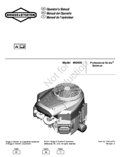 Briggs & Stratton 490000  Vanguard Gaseous Operator's Manual