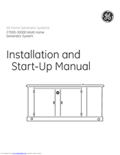 GE 27000-30000 Installation And Start-Up Manual