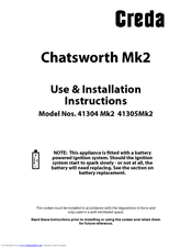 CREDA HB41304 Use & Installation Instructions Manual
