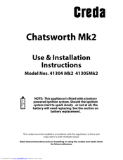 CREDA 41304 Mk2 Use & Installation Instructions Manual