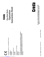 Creda HB42329 Operating Instructions Book Manual