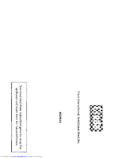 CREDA HB48216 Instruction And Installation Book