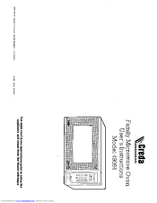 CREDA HB49054 User Instructions