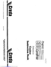 CREDA 49715 Instruction Book