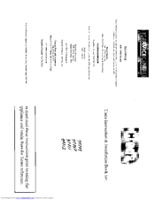 CREDA 49711 Instruction And Installation Book