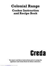 CREDA HB49807 Instruction And Recipe Book