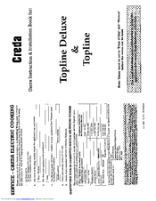 Creda HB49736 Instruction And Installation Book