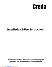 CREDA EDCS Installation And User Instructions Manual