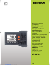 Heidenhain ND 522 Quick Reference Manual