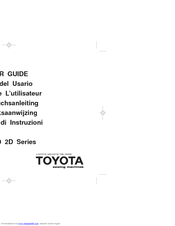 TOYOTA RS2000 2D Series User Manual